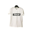 Crew Neck White Cotton T Shirt For Promotion